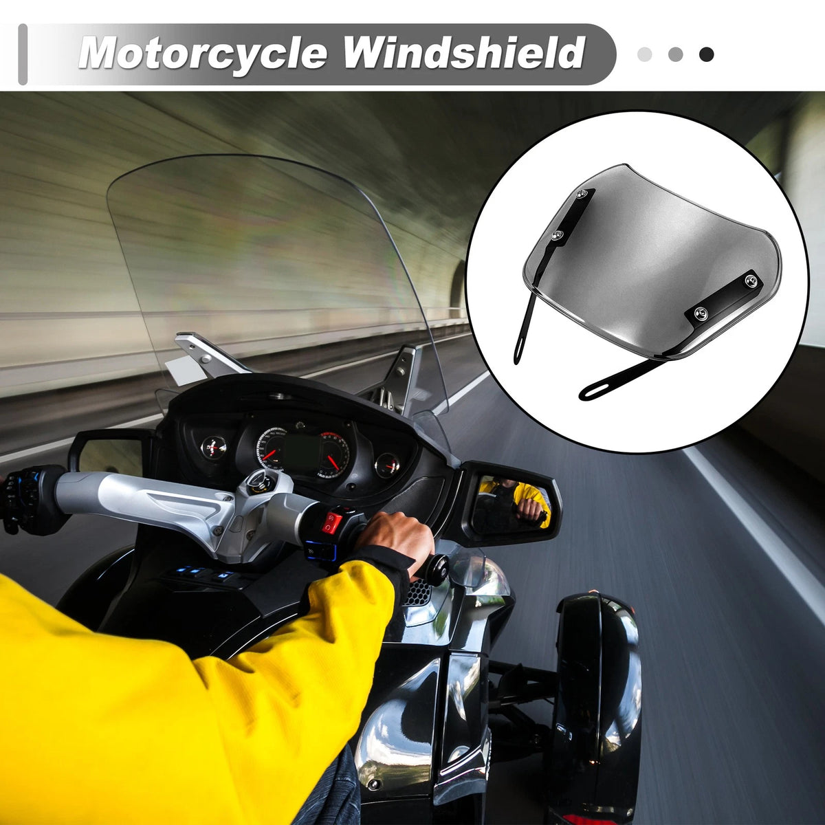Motorcycle Wind Deflector for Yamaha XJ 400 Diversion (1991–1993) ABS Gray