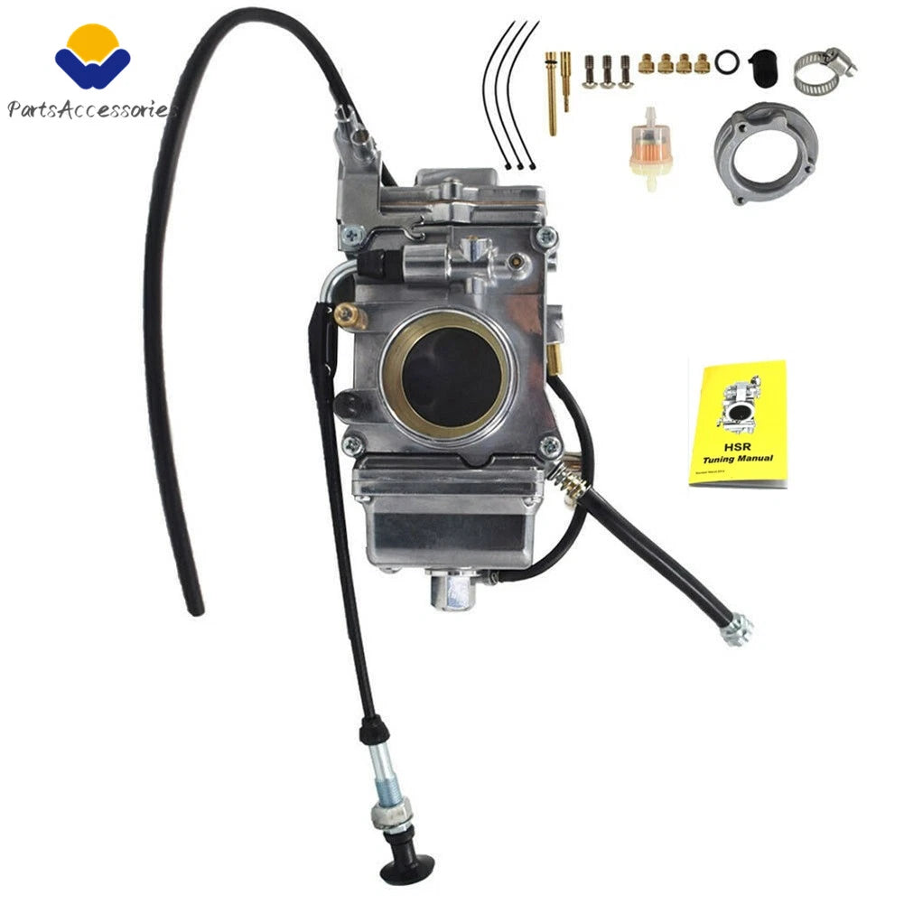 HSR 48mm Race Carburetor for HD HSR48 (Polished Finish) 42-6265