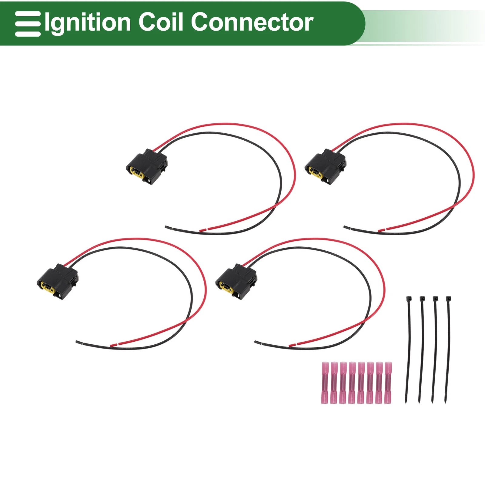 Ignition Coil Connector Set Replacement for Hyundai Accent 1.6L (2012–2020)