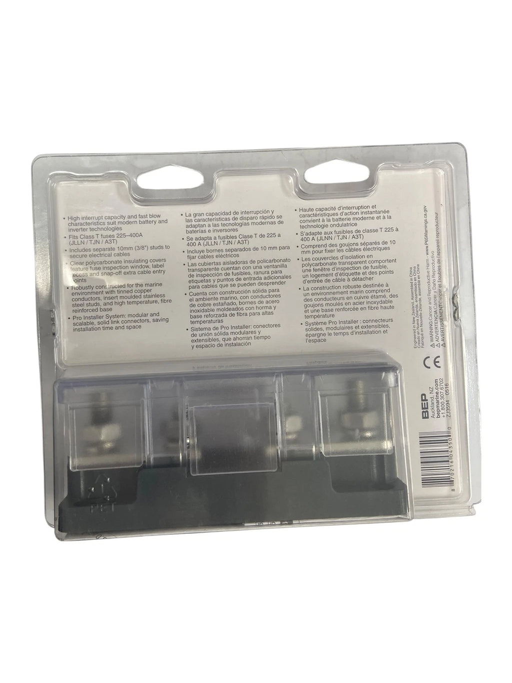 Class T Fuseholder BEP 778-T2S-400 for 225-400A/50V