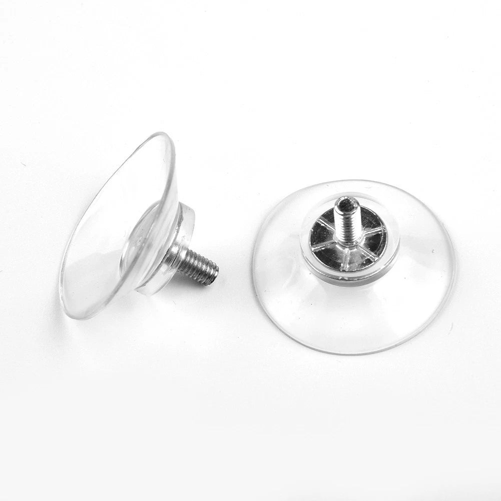 10x Suction Cup Plate Holders with Thumb Screw Pads - Transparent