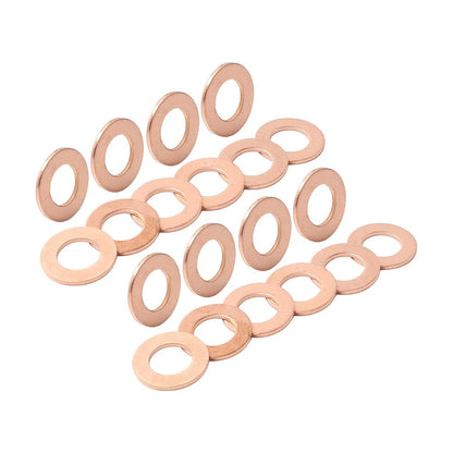 20Pcs M121.5 Copper Oil Drain Plug Gasket Seal Ring Universal