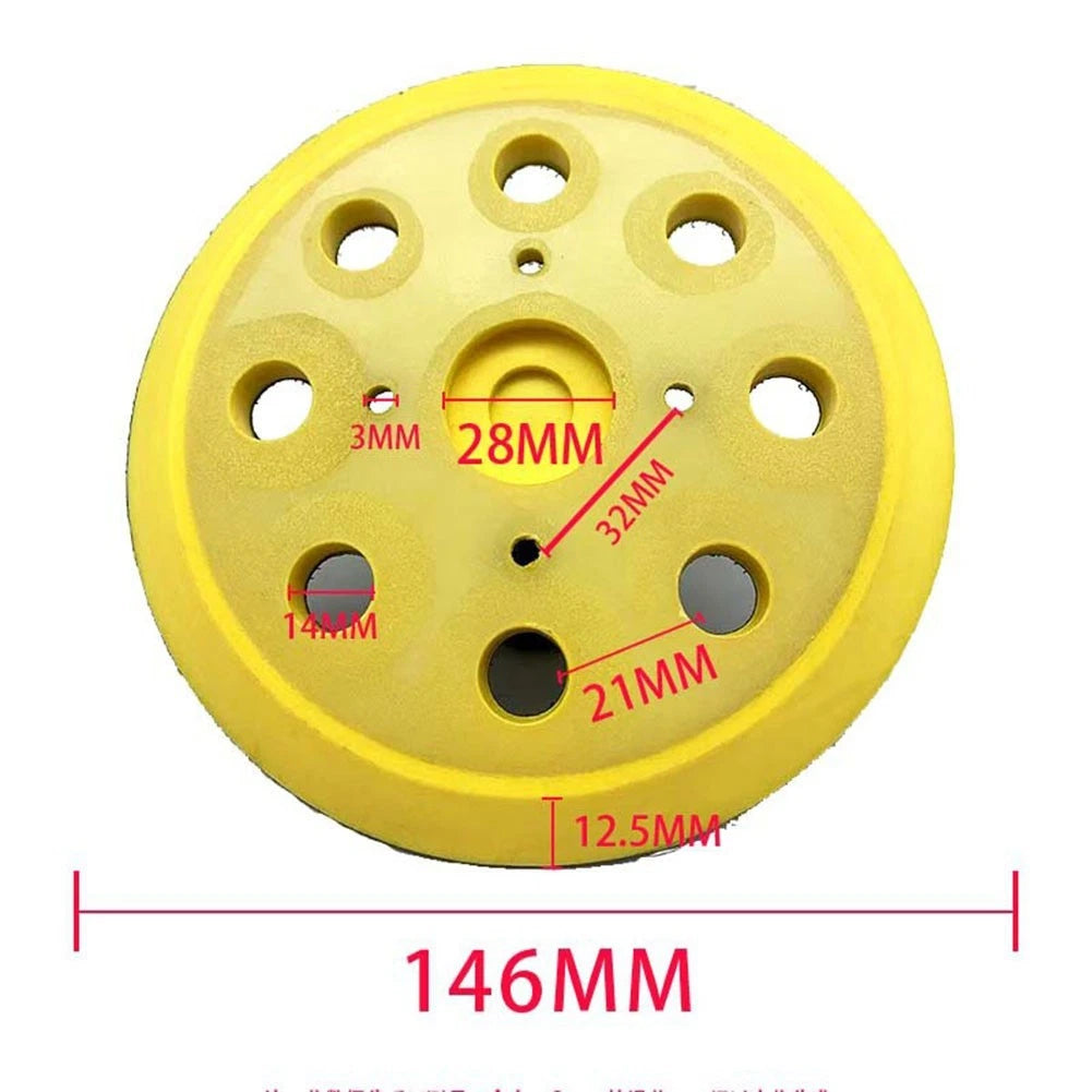 Sanding Pads Set with Back Up Plate for Universal Use (146 mm)