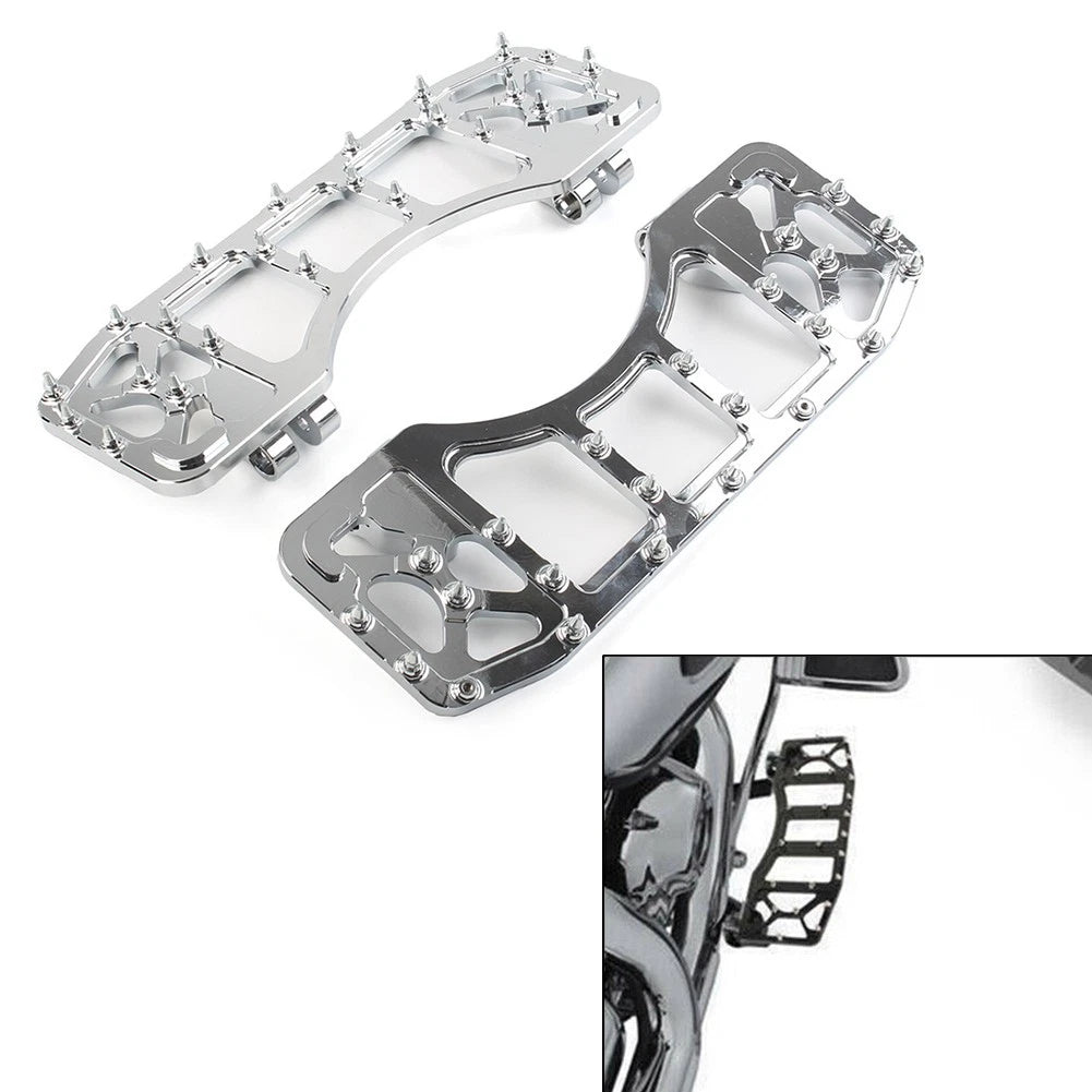 Billet Aluminum Front Floorboards for Harley Touring Dyna (2014–2023)