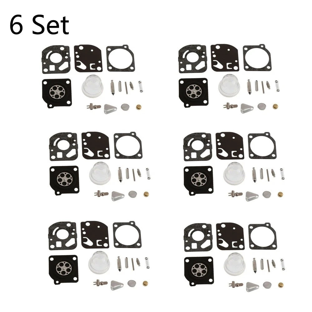 Set of 6 Carburetor Repair Kits for ZAMA C1U C1Q RB-47 Trimmer Blower