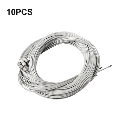 Cable Derailleur Cables for Bicycle (Silver, Stainless Steel)