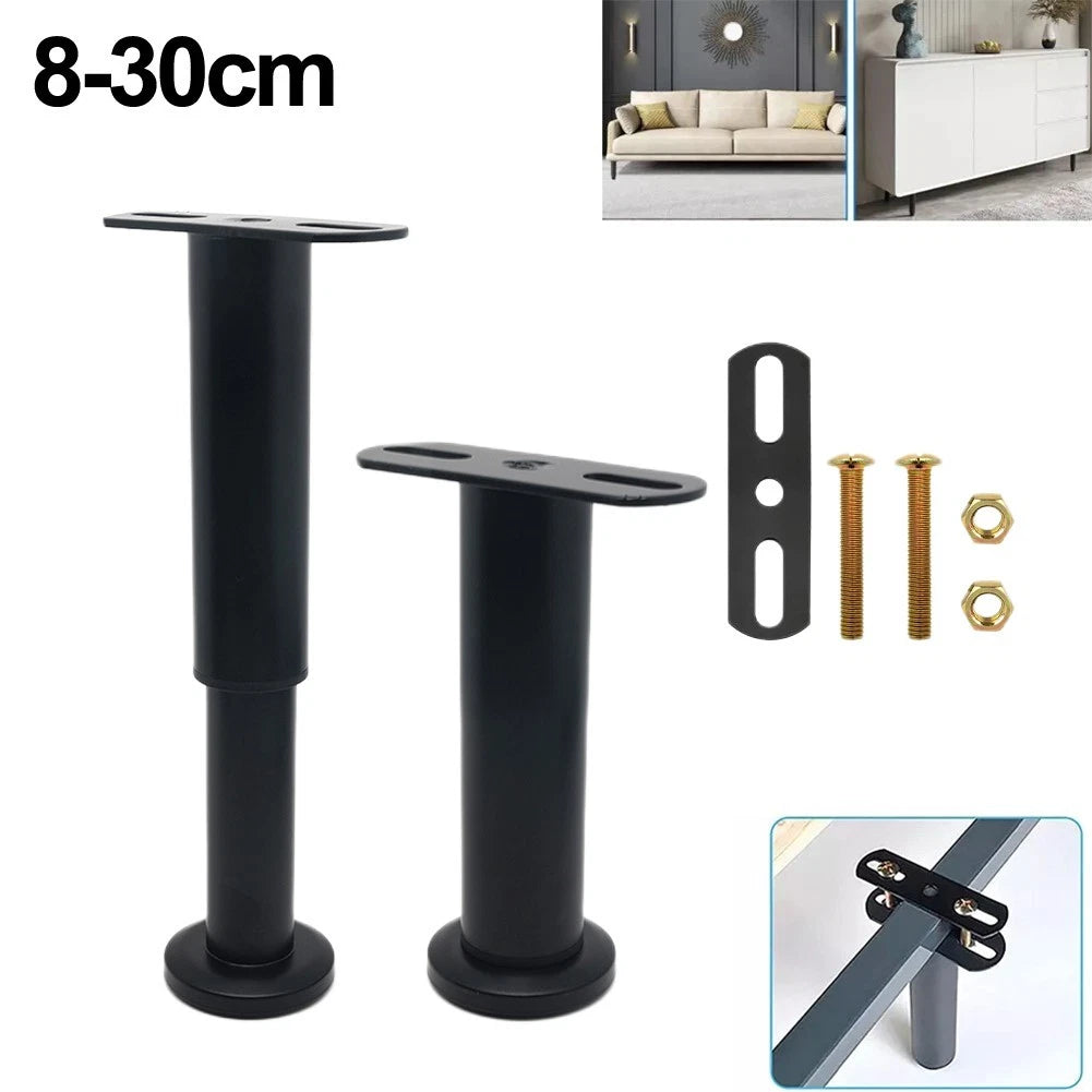 Stretchable Bed Frame Legs for Universal Fit (Adjustable, Rust Resistant)