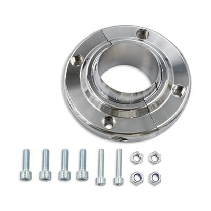 Chrome Floor Mount Swivel for SBC 350 (2 Inch Shaft)