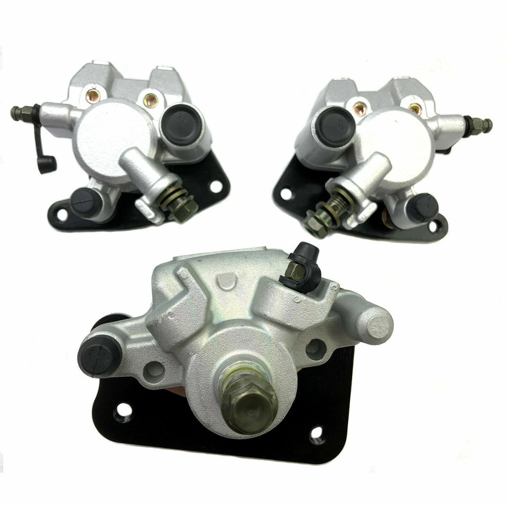 Front & Rear Brake Calipers w/Pads for Yamaha Kodiak 450 YFM450FA (2005–2006)