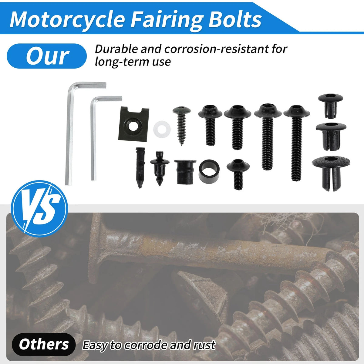 Windshield Bolts Replacement for Honda Dirt Bike Aluminum Rubber Kit (2000–2025)