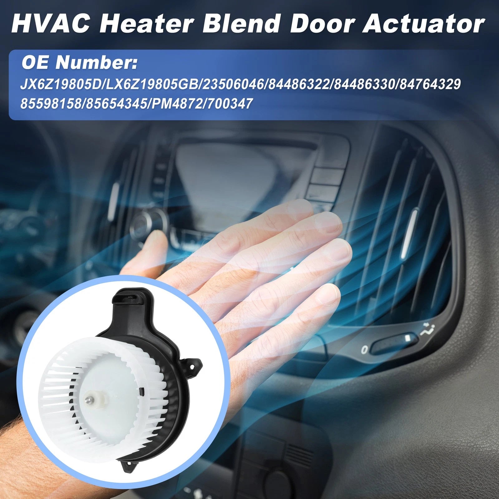 AC Heater Blower Motor Replacement for Chevy Malibu 2016-2024