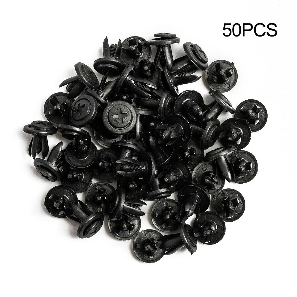 50 pcs Bumper Push Pin Clips for Car Trim (Universal)
