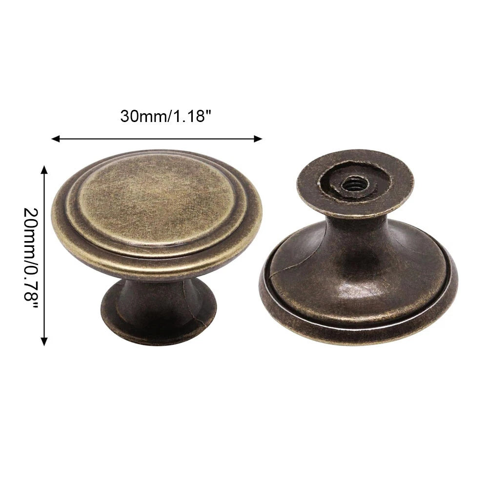5X Antique Bronze Cabinet Pulls for Kitchen Cupboard