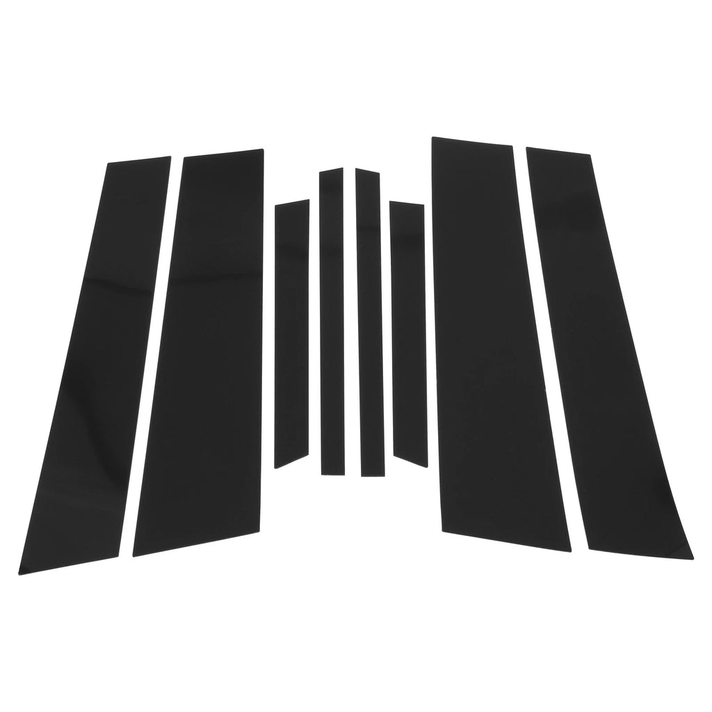 8 Pcs Door Pillar Window Trim for BMW X4 (2019–2024) Black