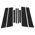 8 Pcs Door Pillar Window Trim for BMW X4 (2019–2024) Black