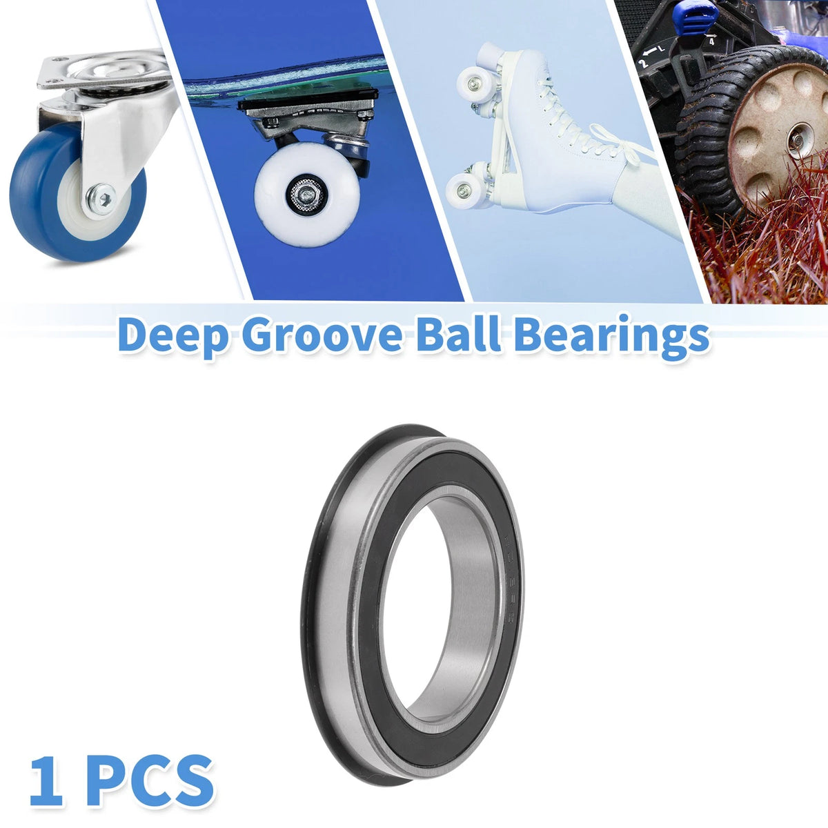 Deep Groove Ball Bearings 6013NR2RS for Scooter Skateboard Wheel (65x100x18mm)