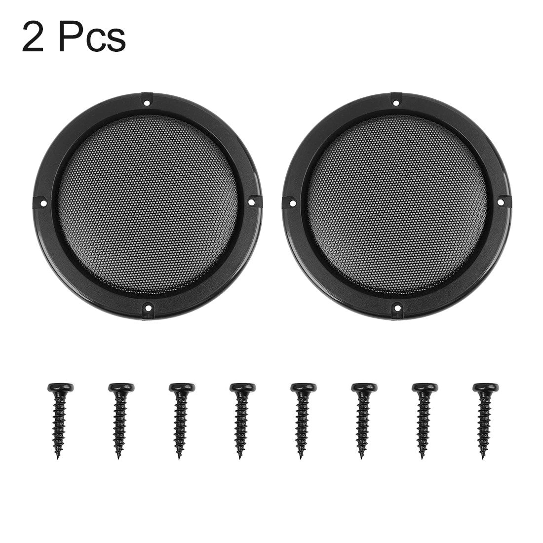 2X Steel Mesh Speaker Covers for Car (Universal Fit)