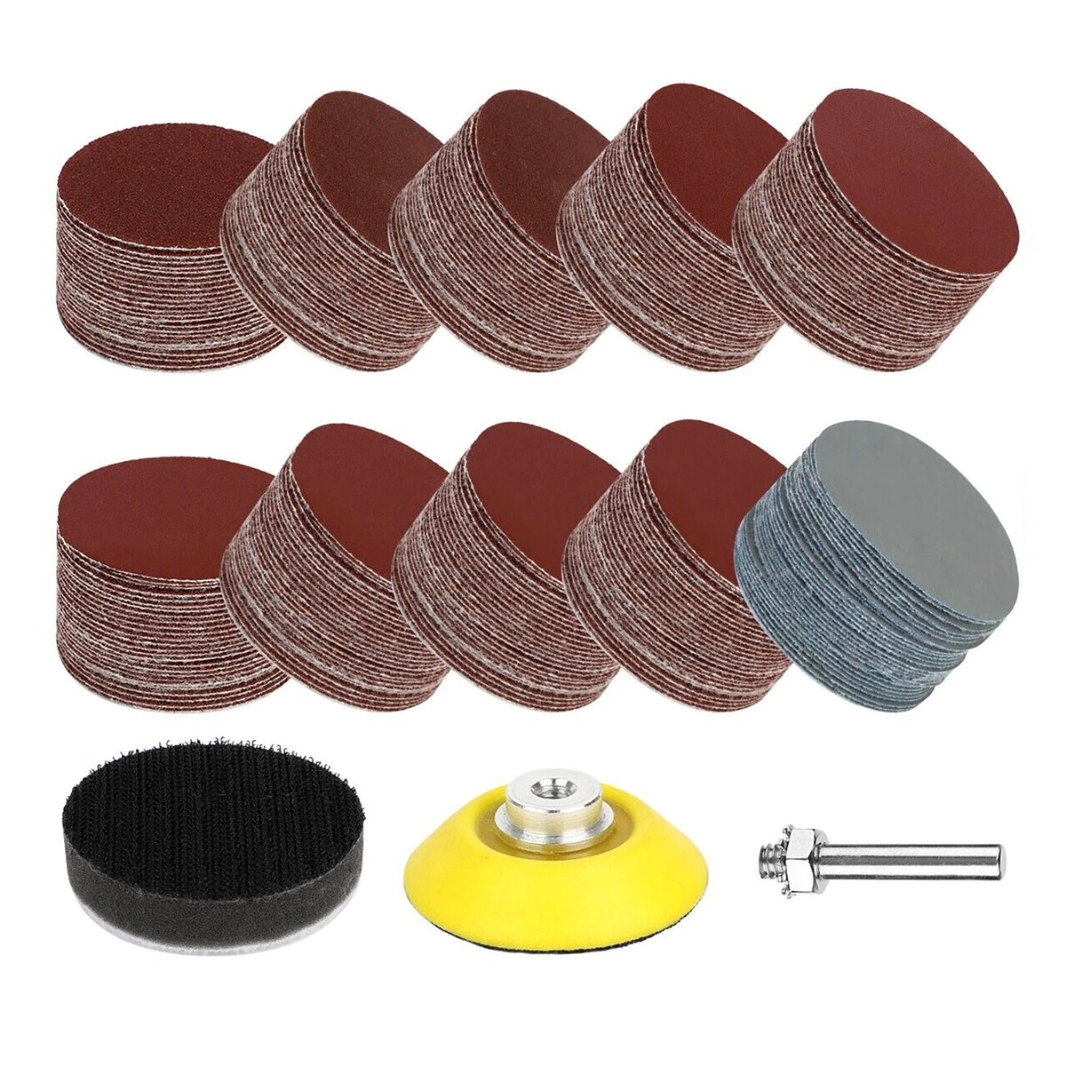Sanding Disc Hook Loop Kit for Universal Use (303 Pcs)