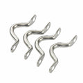 6 Pack Stainless Bimini Boat Top Pad Eye Tie Down Straps for Kayak (N/A)