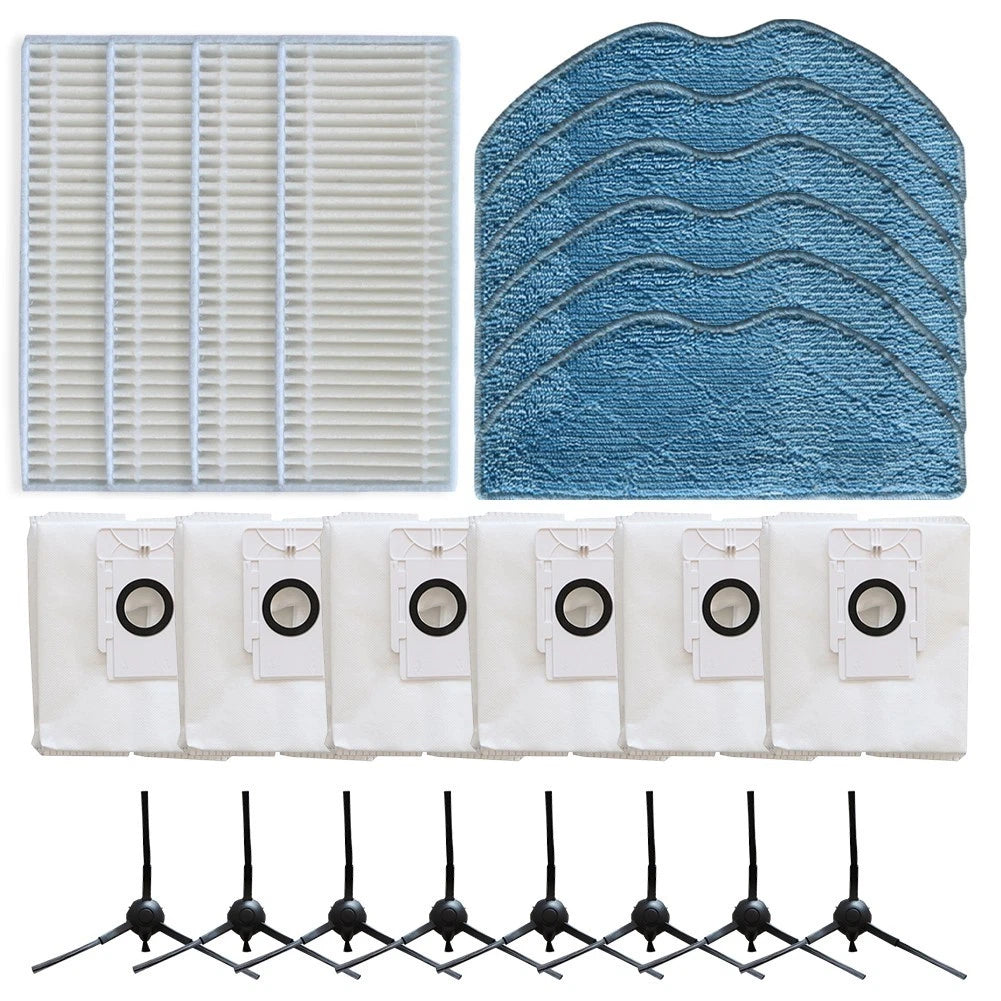 Filter Mop Cloth Dust Bag Side Brush Kit for