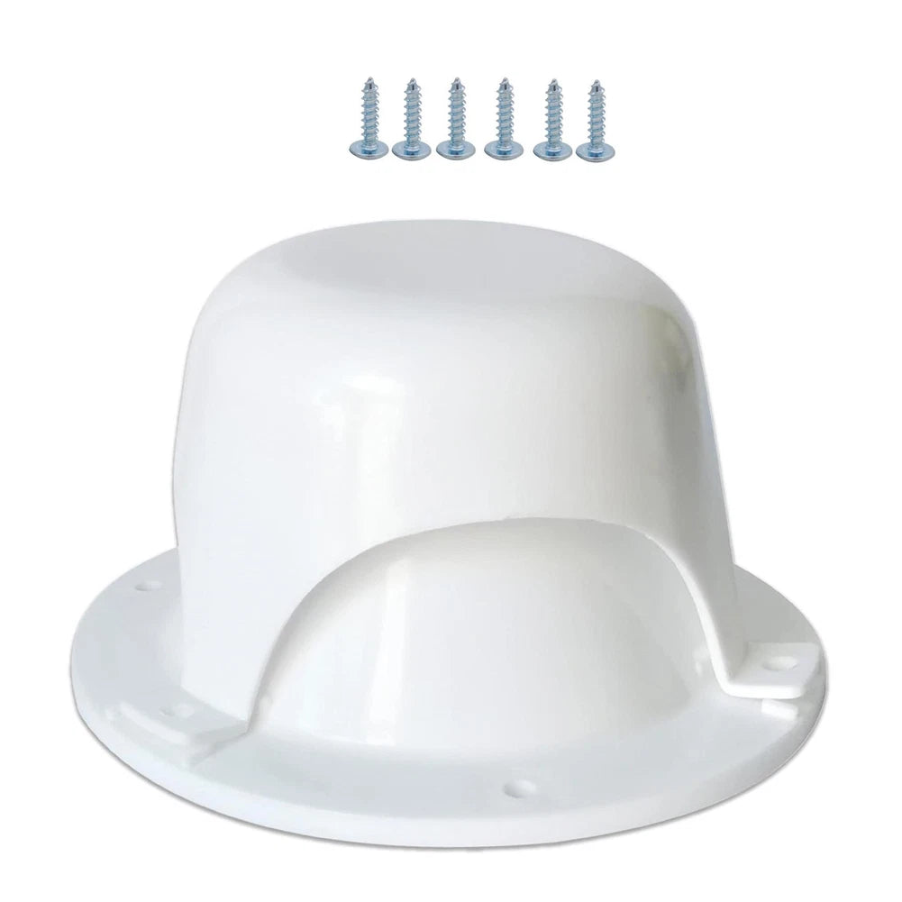 White ABS 2pcs For RV Roof Vent Cap for Black Tank Sewer Vent Installation