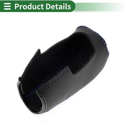 1 Pc Gear Shift Knob Cover for Volvo S80 (2007–2012) Black Blue Faux Leather