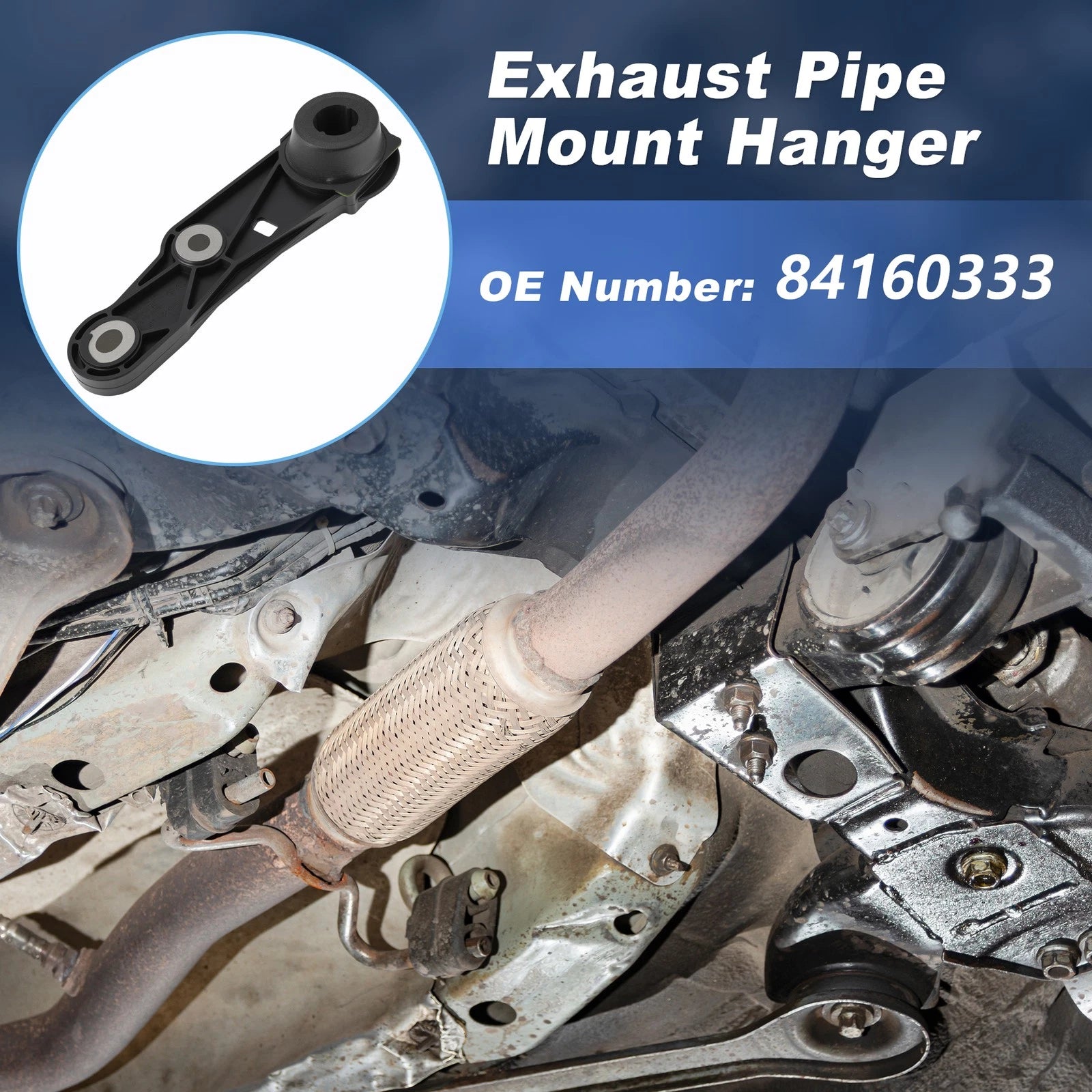 Rear Left Side Tail Pipe Muffler Hanger Replacement for Chevy Traverse (2018-2024)