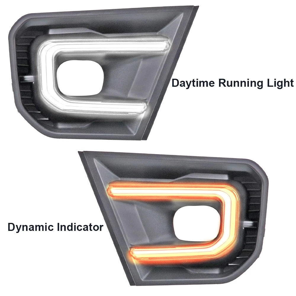 LED DRL Fog Light with Turn Signal for Ford Ranger Wildtrak (2022–2023)