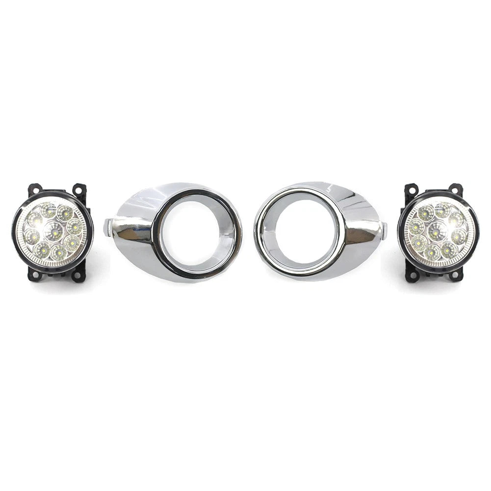 Fog Light Set for Ford Fiesta (2008–2012) - Daytime Running Lights, Frame Trim