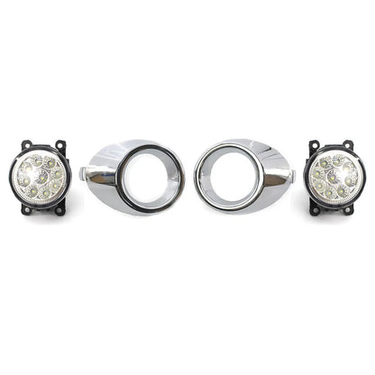 Fog Light Set for Ford Fiesta (2008–2012) - Daytime Running Lights, Frame Trim
