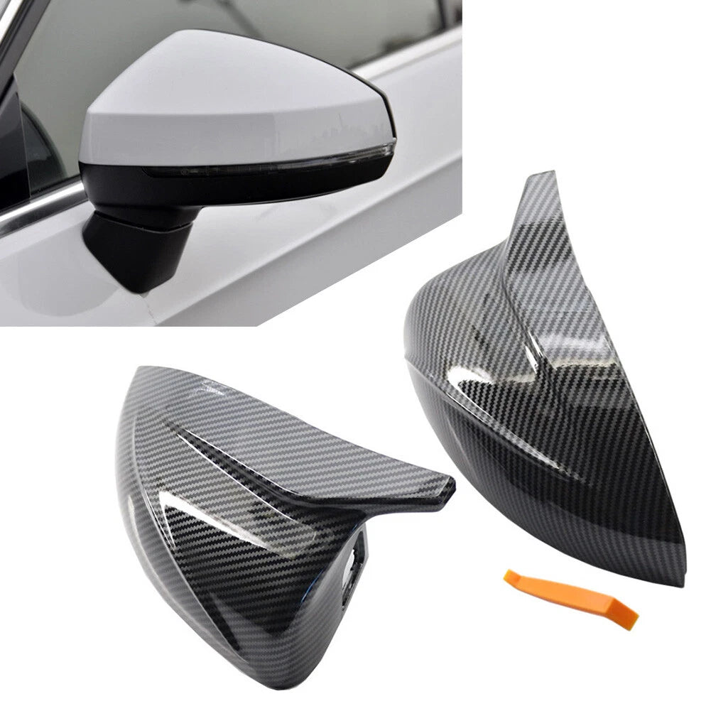 Pair Rear View Mirror Cover Trim for Audi A3 S3 (2014–2020)