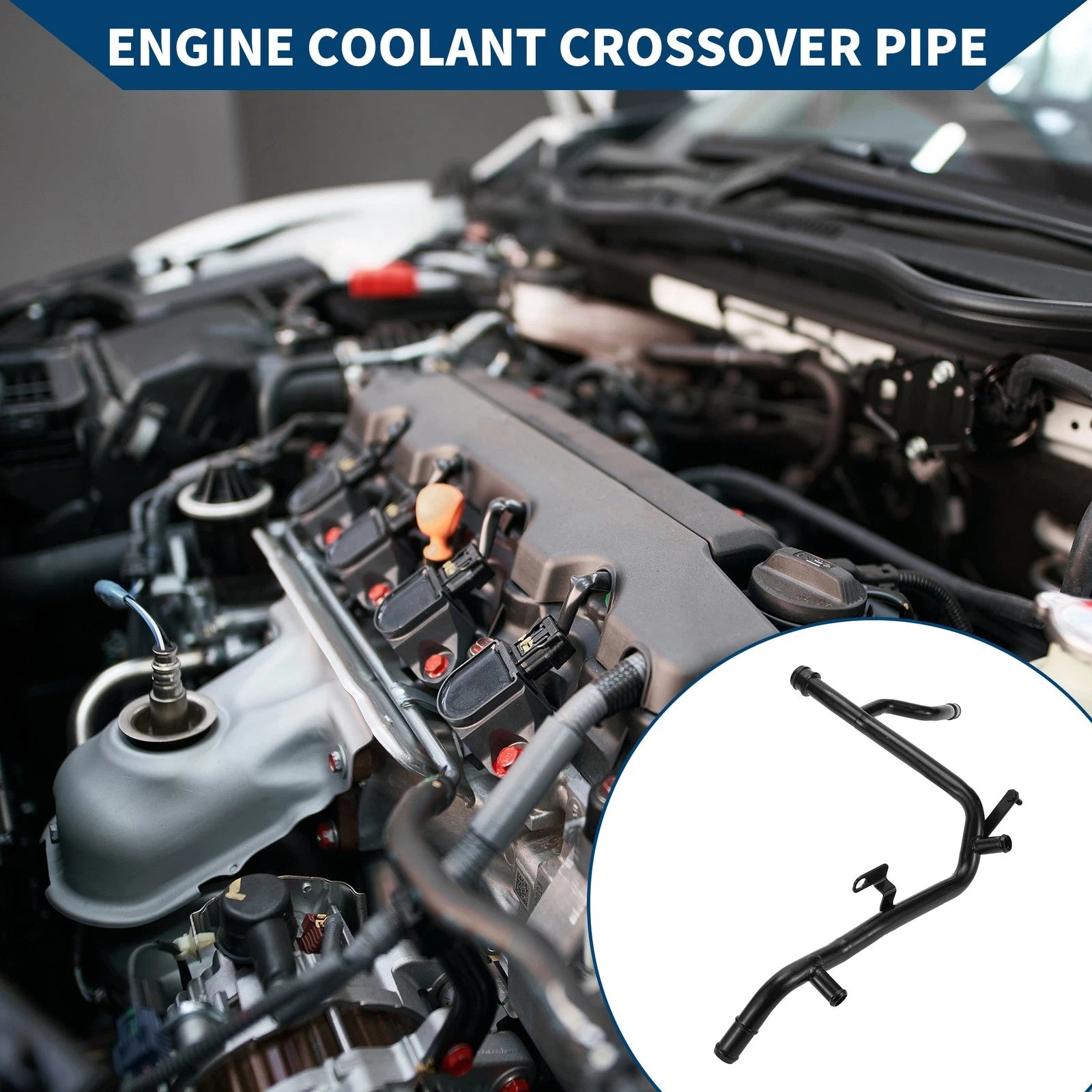 Engine Coolant Crossover Pipe for Volkswagen Beetle (2003–2005) No. 06A121065CA
