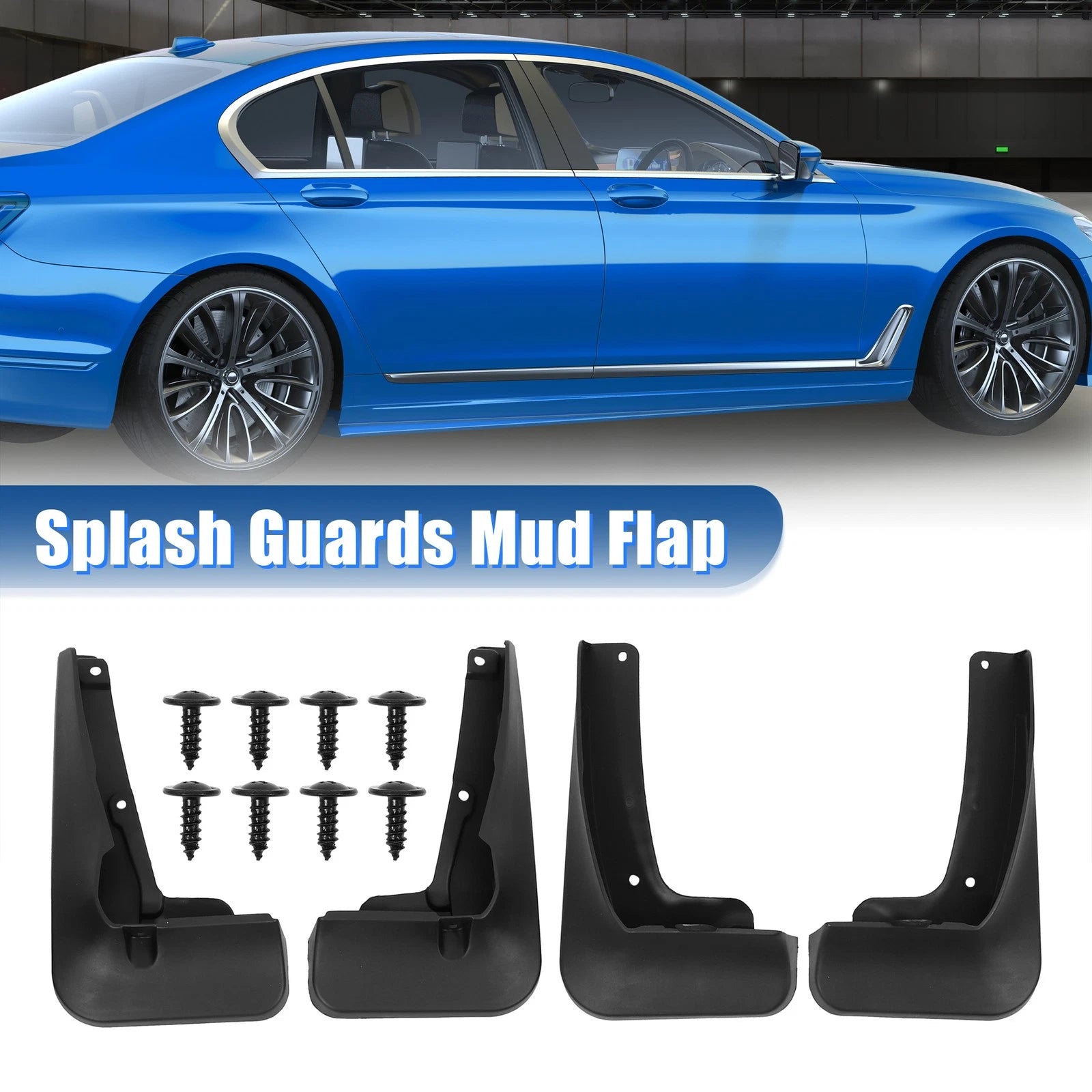 Front Rear Mudguard Fender Kit for Toyota Highlander (2020–2021) with Screws