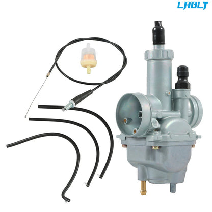 Carburetor & Throttle Cable for Kawasaki Bayou 220 250 (KLF220 KLF250A)