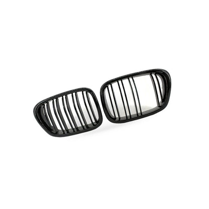 Gloss Black Double Line Grille for BMW E39 (1999–2004)