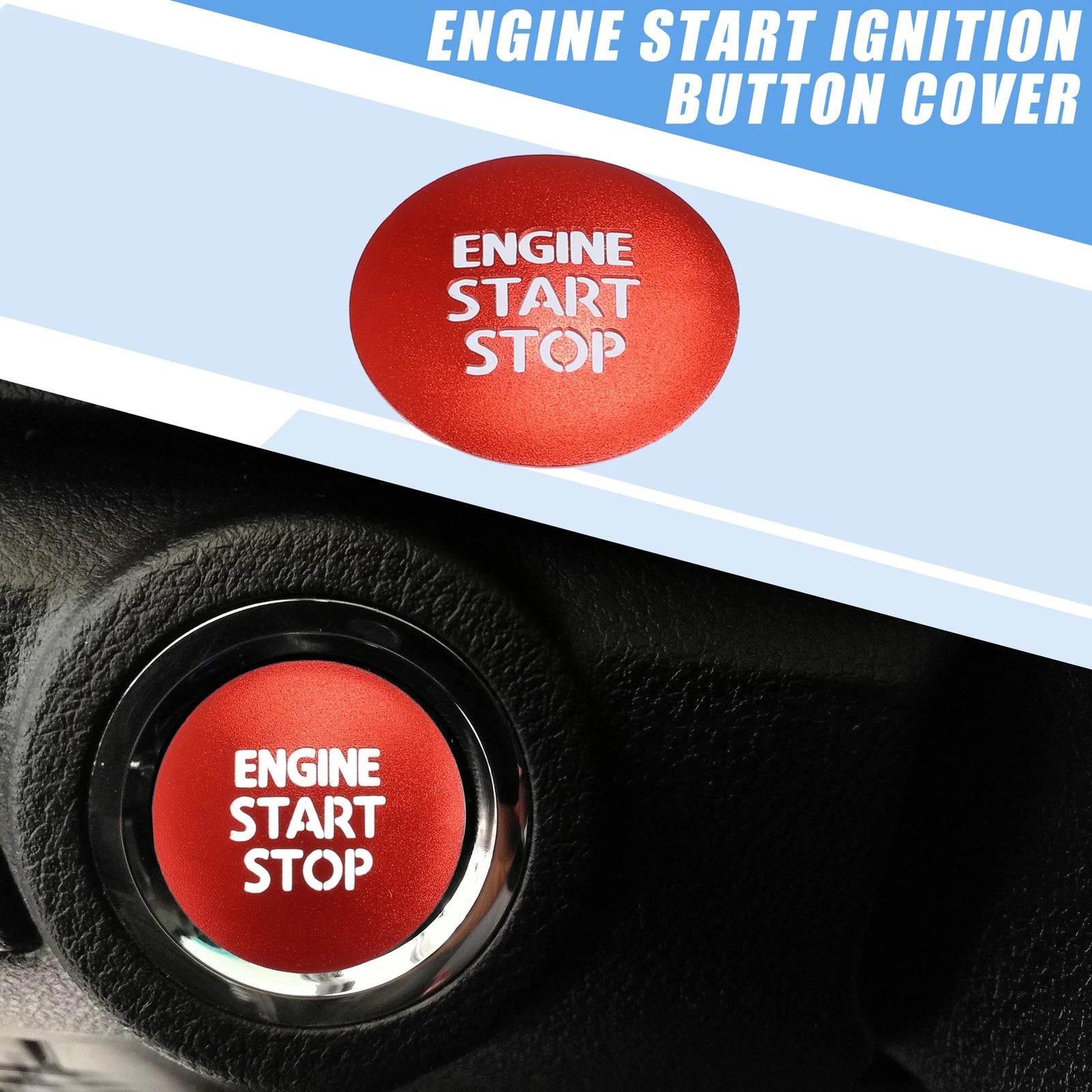 Engine Start Stop Ignition Button Cover for Toyota Tacoma (2016–2021)