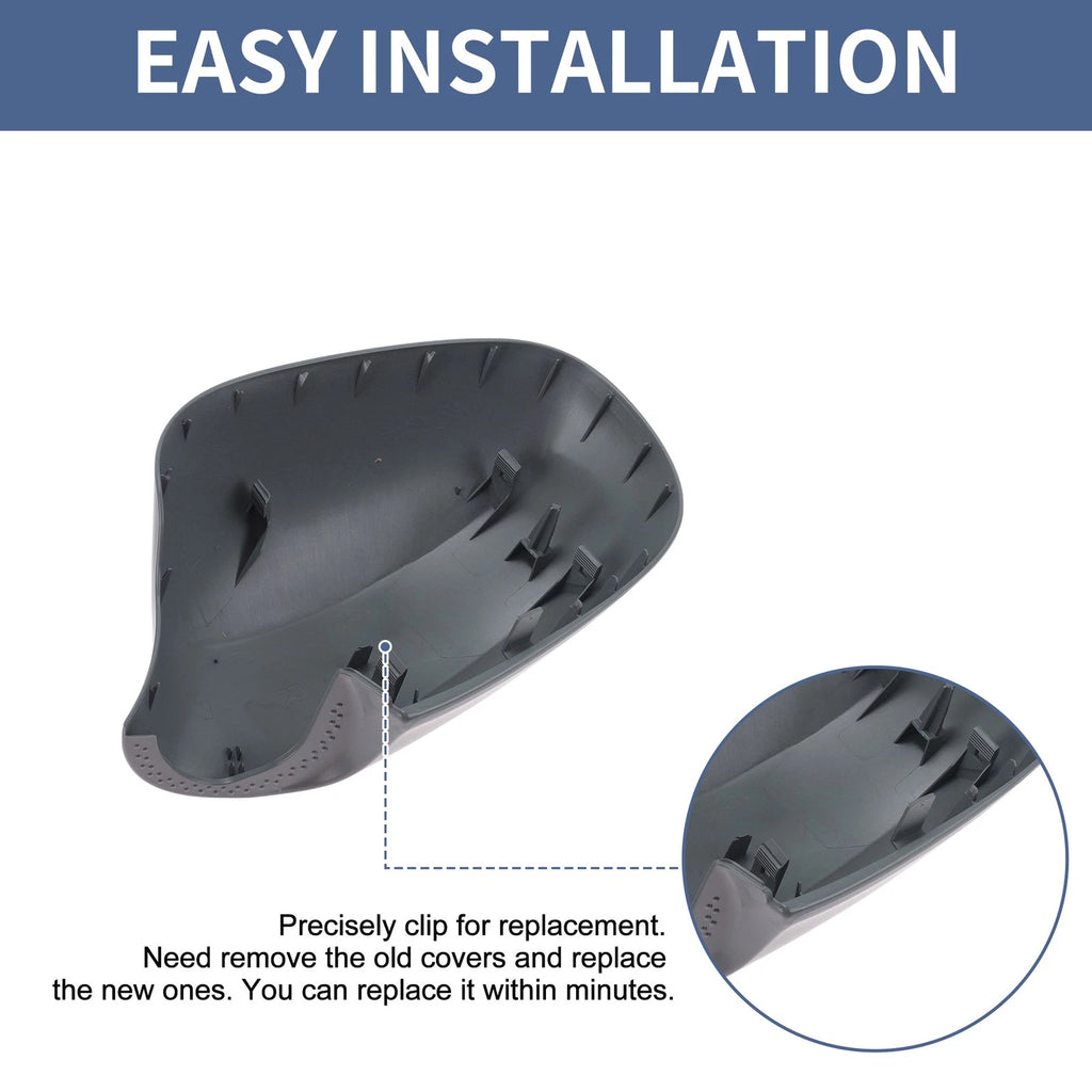 Right Passenger Side Mirror Cover Cap for BMW 3 Series E90 E91 (2006–2013)