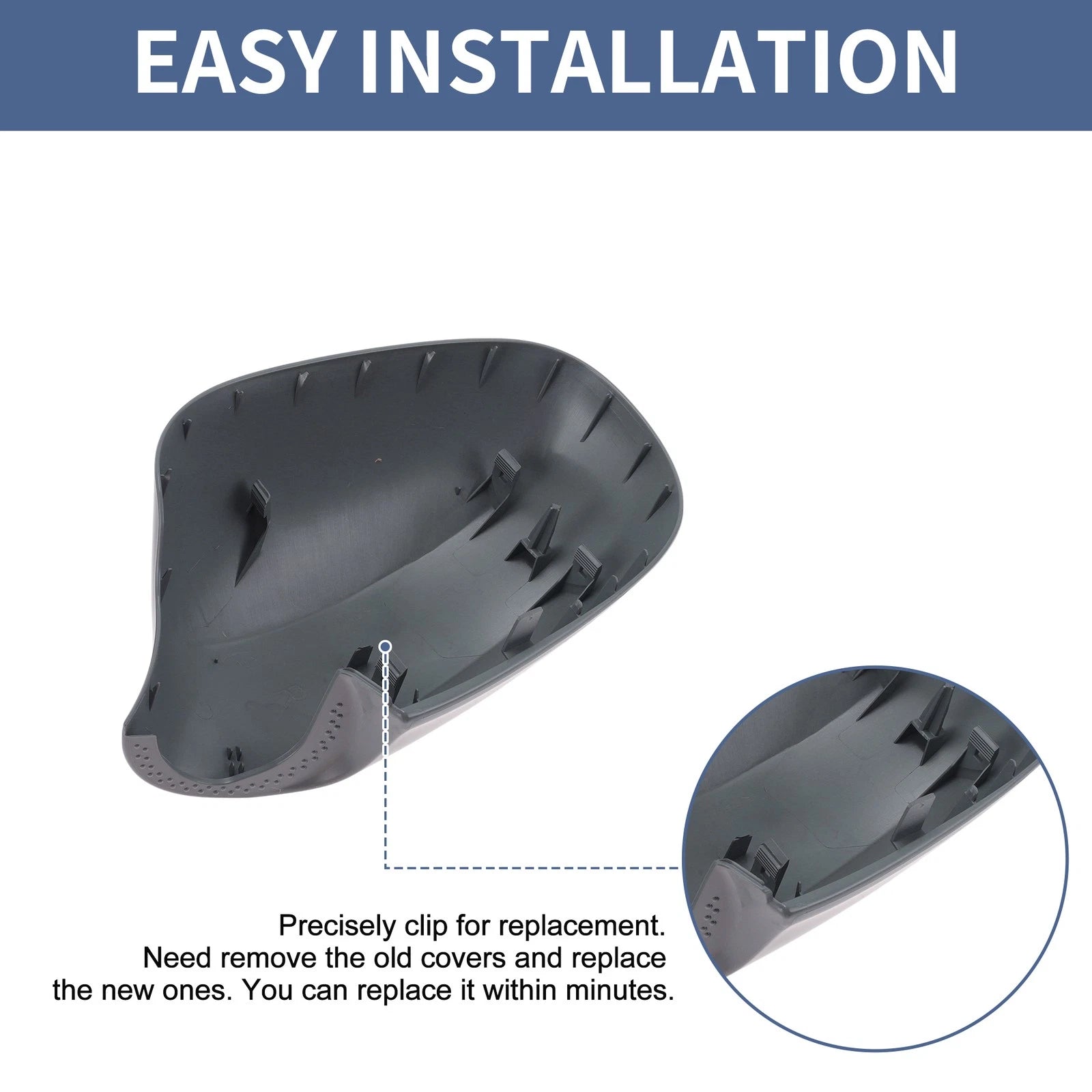 Right Passenger Side Mirror Cover Cap for BMW 3 Series E90 E91 (2006–2013)