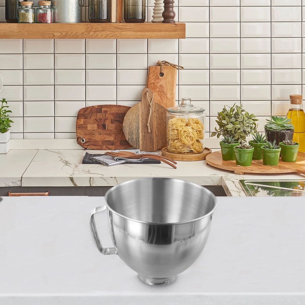 Mixer Bowl for Kitchen Tools (1 Pc) Premium Stainless Steel