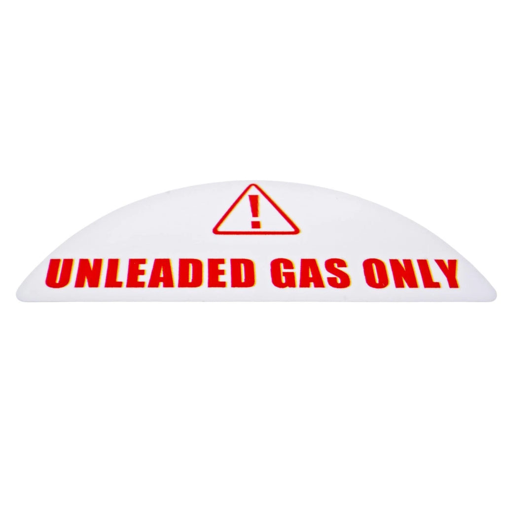 Set of 16 Unleaded Only Gas Cap Fuel Labels for Universal Use