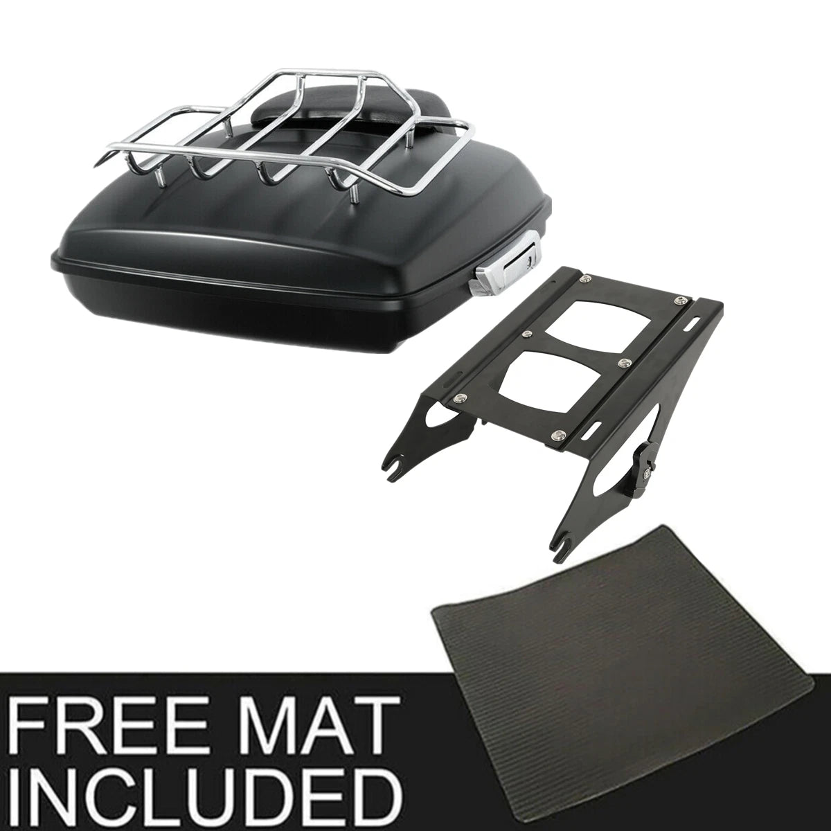 Razor Trunk Backrest Mount Rack for Harley Touring Street Road Glide (2014–2023)