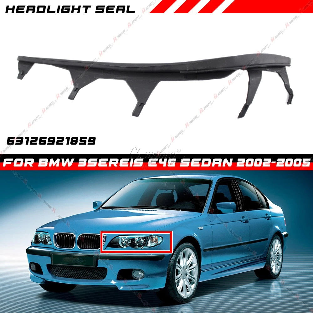 Left Headlight Gasket Sealing Strip for BMW 3 Series E46 (2002–2005)