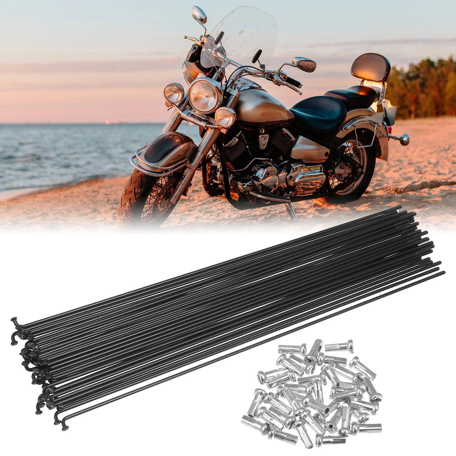 Bicycle Spokes Replacement Kit for Most Bikes (14G, 228mm) (2005–2015)