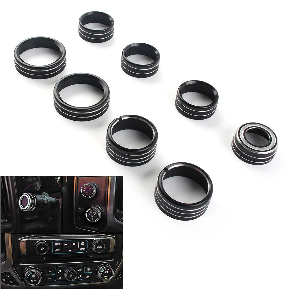 Center Console Air Conditioner Switch Button Knob Trim Black For Chevrolet GMC
