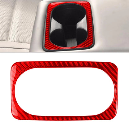 Rear Armrest Cup Holder Frame Cover Trim for Kia Stinger (2018–2023) Red