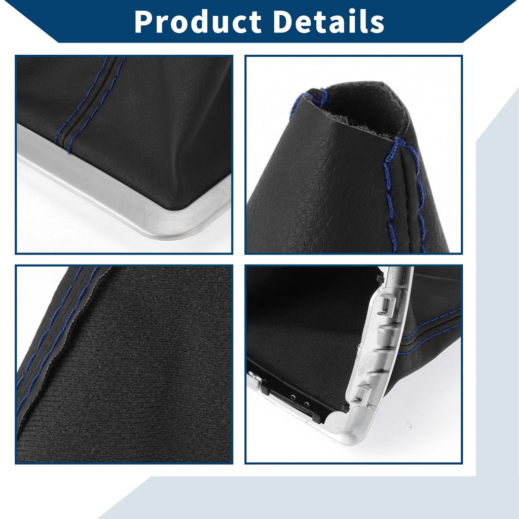 1 Pc Gear Shift Gaiter for Ford Focus MK2 (2004–2012) Black Blue Leather