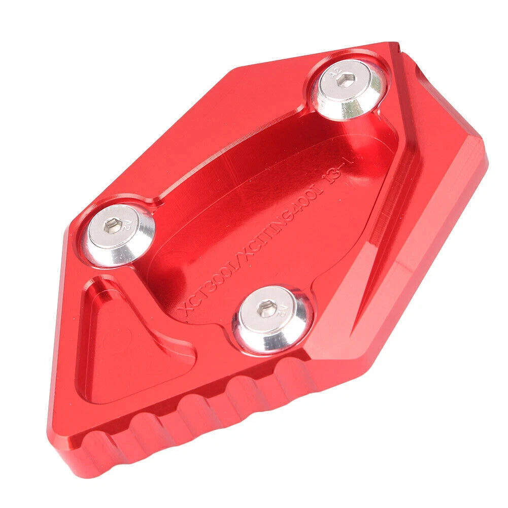 Aluminium Kickstand Pad for Kymco XCITING 400i (2012–2015) Red