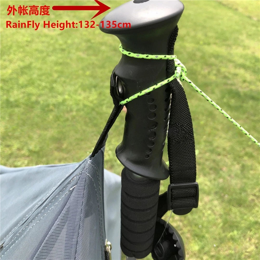 Half Mesh Tent for 12 Person (Ultralight, Poleless)