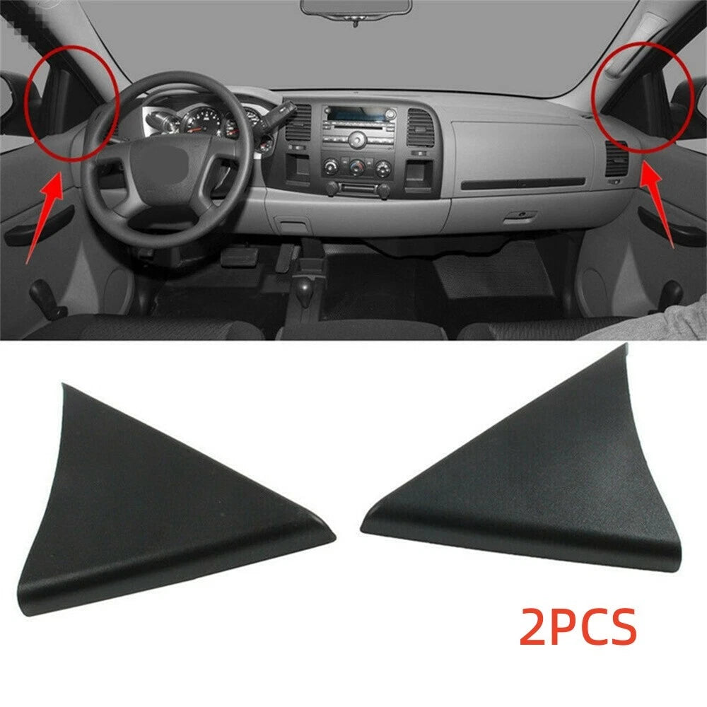 2X Front Door Upper Trim Panel for Chevrolet Silverado GMC Sierra