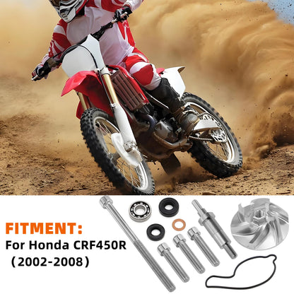 Water Pump Impeller Rebuild Kit for Honda CRF450R (2002–2008)